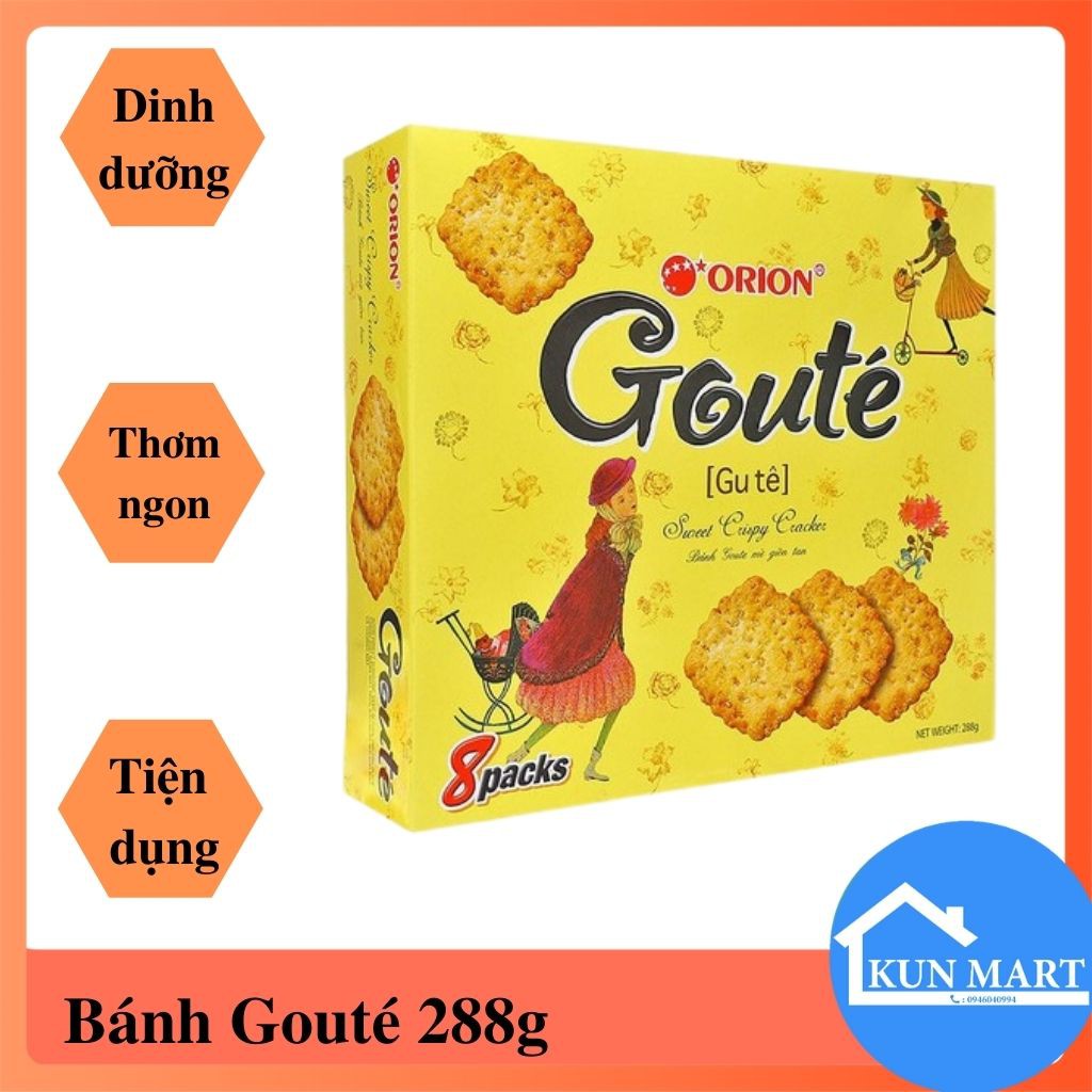 Bánh quy mè Gouté (Gu-tê) Thơm Ngon hộp 288g