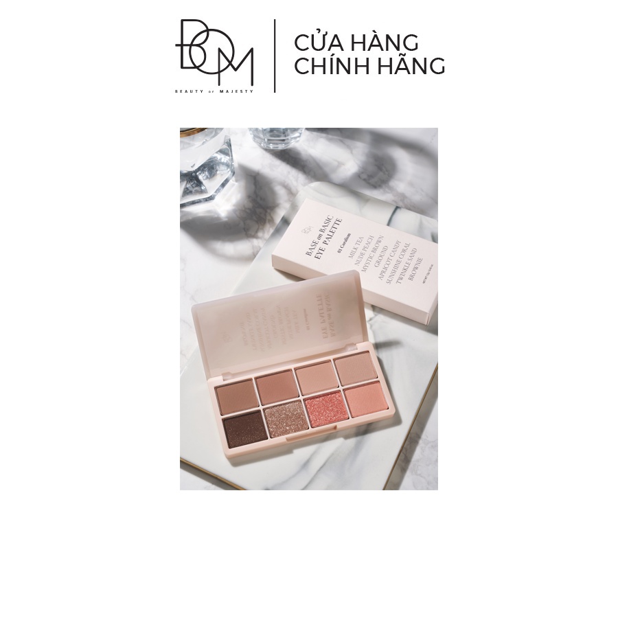 Phấn Mắt có nhũ 8 Ô B.O.M On Basic Eye Palette - 12g