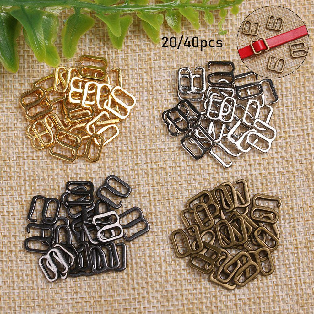 Set 20 / 40 Khóa Giày Dép Mini Điều Chỉnh Được Siêu Nhỏ Màu Cầu Vồng Diy