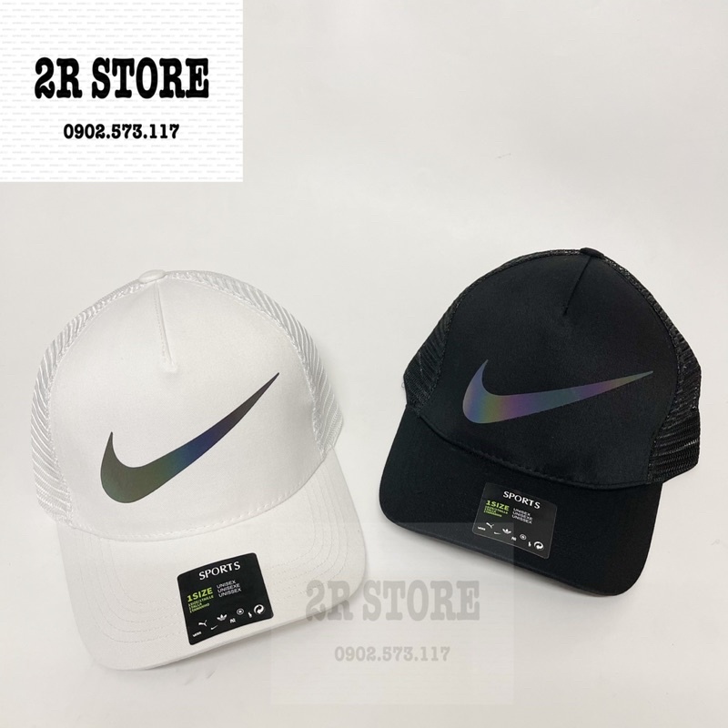 Nón kết lưỡi trai in logo NIIKKE thể thao phản quang phối lưới cá tính nam nữ