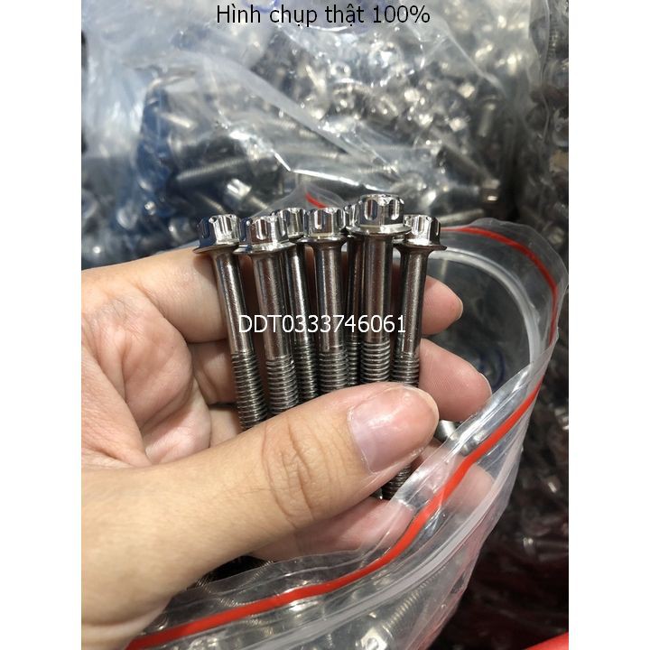 BỘ ỐC LỐC MÁY SALAYA INOX CHO WINNER, SIRIUS, EXCITER, VAIRO, RAIDER, SATRA, SONIC