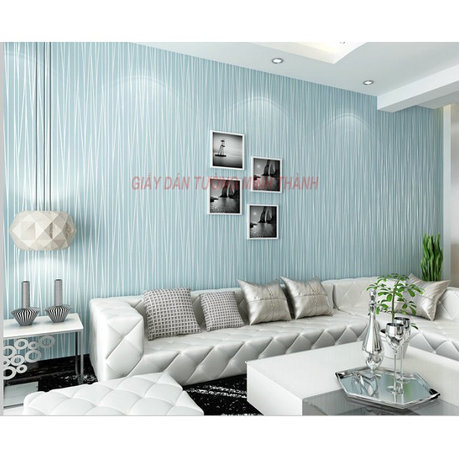 Giấy dán tường một màu đẹp, khổ 53cm, màu trắng, màu xanh, màu ghi, màu vàng, màu hồng