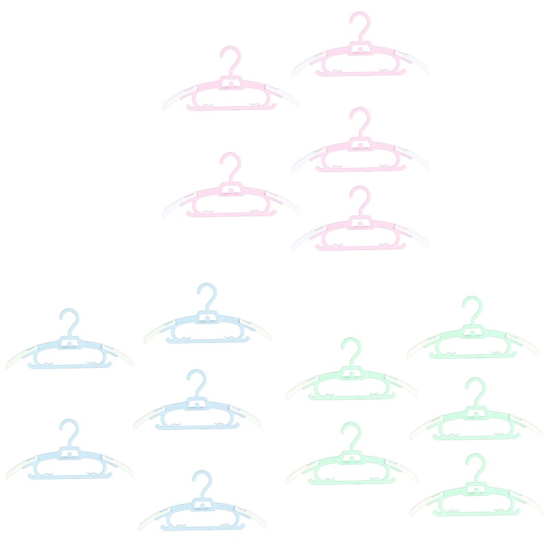 Set 5 Móc Treo Quần Áo Trẻ Em Có Thể Thu Gọn Tiện Dụng