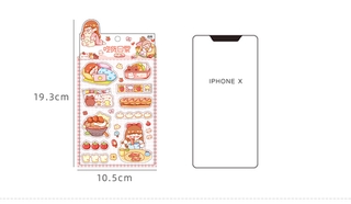 Bộ 6 tờ hình dán trang trí nhật ký