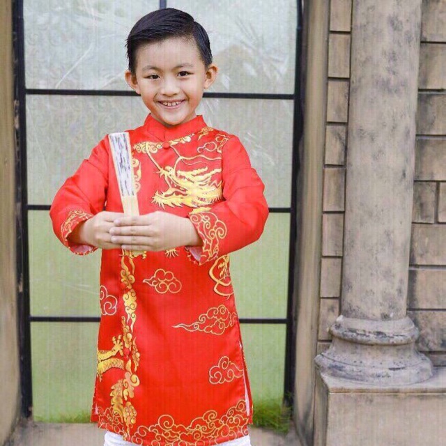 Áo dài cách tân bé trai 