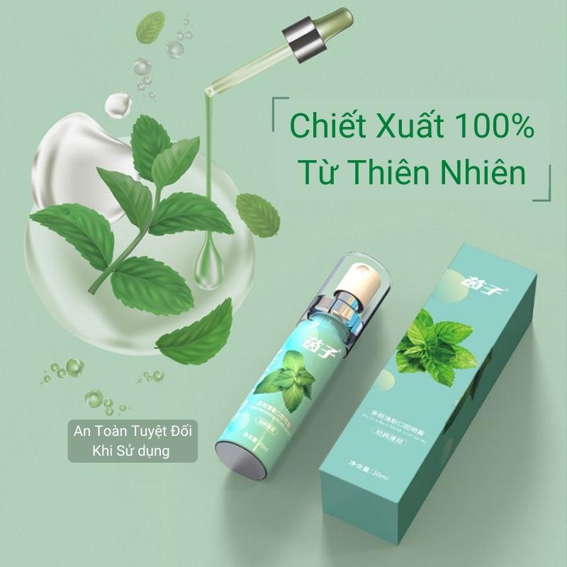 Xịt Thơm Miệng QINFEIYAN Chính Hãng Xịt Giảm Hôi Miệng Giúp Ngăn Ngừa Vi Khuẩn Khoang Miệng Lưu Hương Thơm Mát Dài Lâu