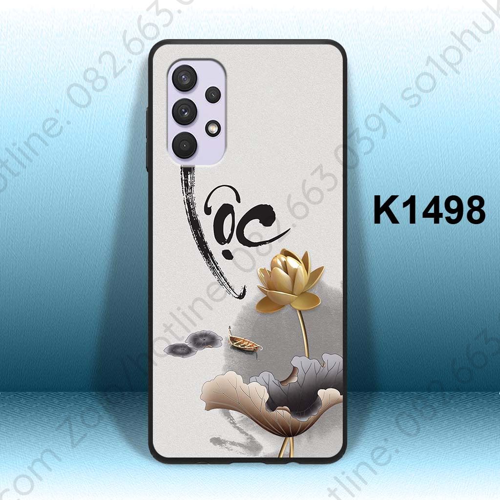 Ốp lưng kính chống bể Samsung Samsung A32 (4G,5G),  A23 , A53 5G , A52 (4G,5G) in hình thời trang thư pháp