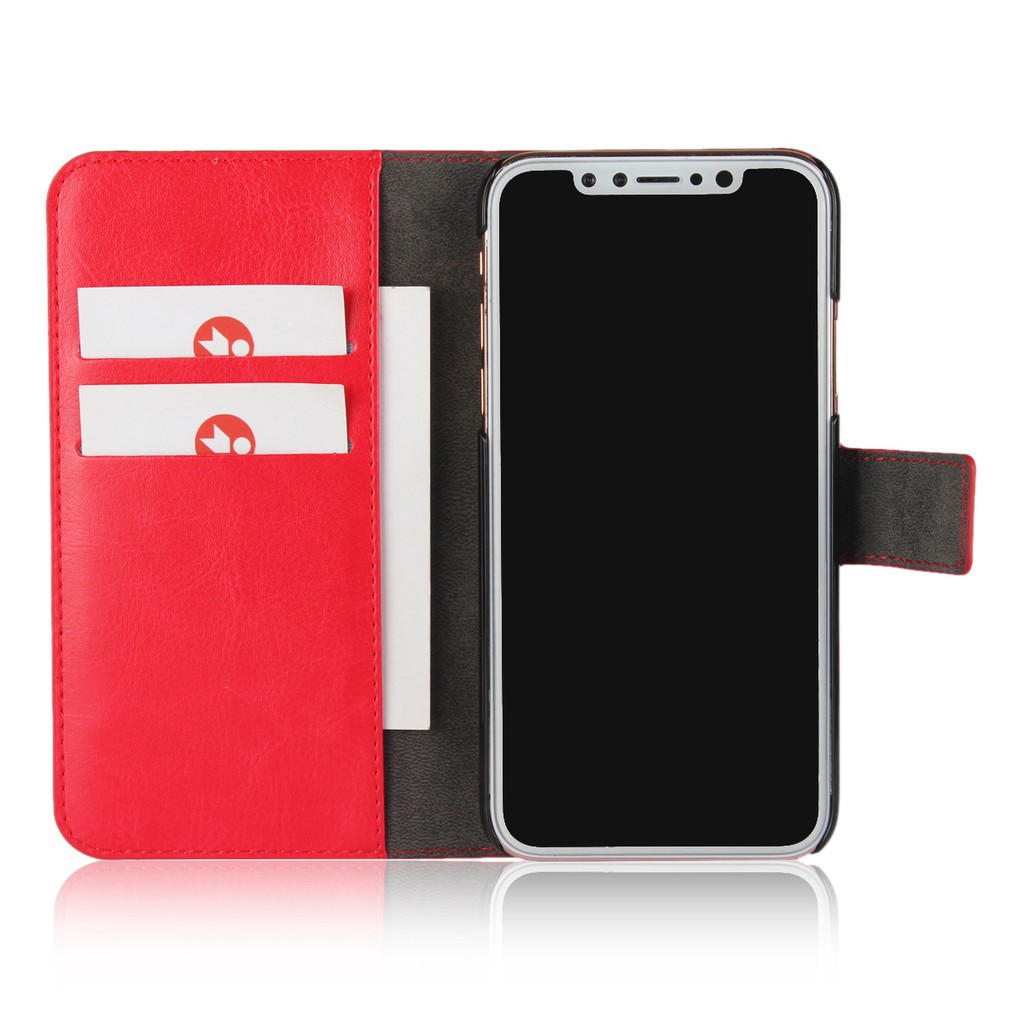 Bao da PU nắp gập kiêm ví phong cách sang trọng dành cho iPhone X | BigBuy360 - bigbuy360.vn