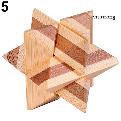 Cr Đồ chơi trẻ em Khóa Khổng Minh Bằng Gỗ Sáng Tạo Cho Bé