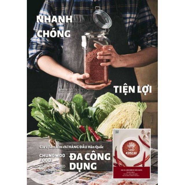 Gia vị làm kim chi Hàn Quốc siêu tốc siêu ngon - gói 40g