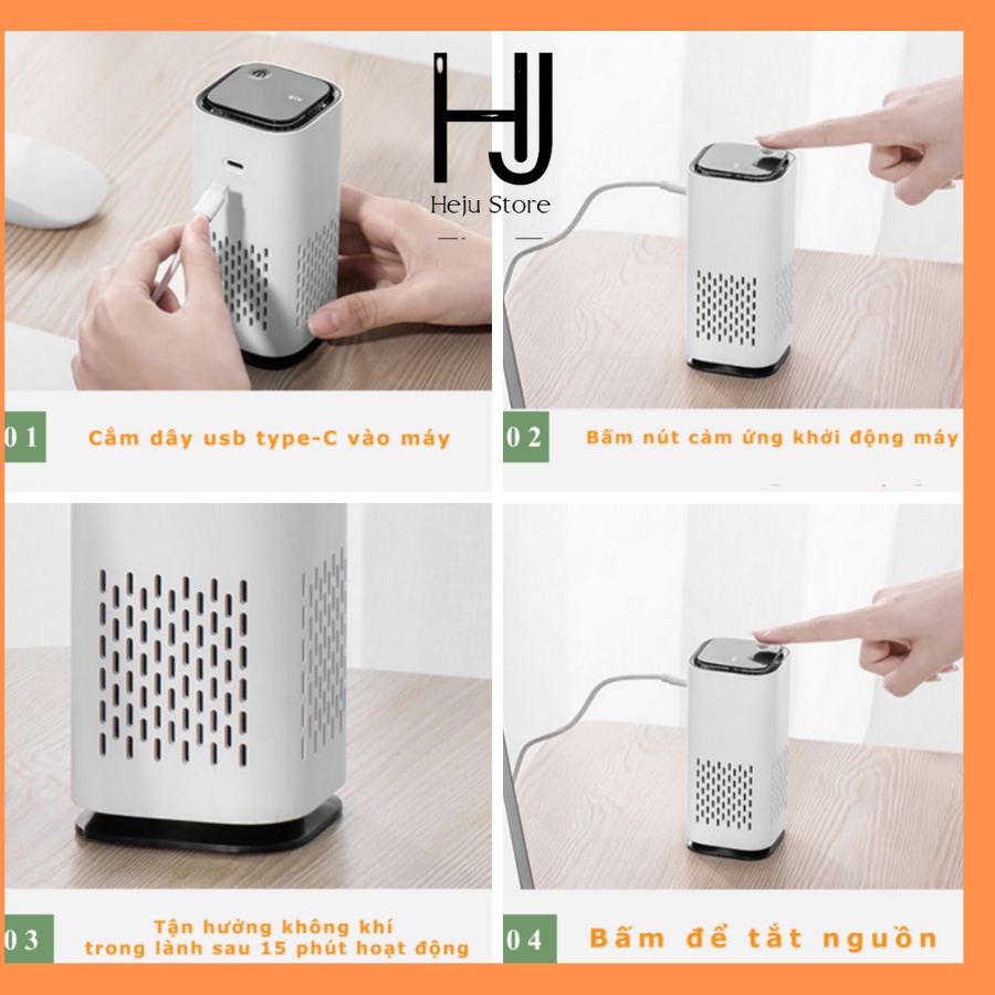 Máy Lọc Không Khí Air Purifier 3C Bản quốc tế 💖𝐅𝐑𝐄𝐄 𝐒𝐇𝐈𝐏💖 DIỆT KHỬ MÙI THUỐC LÁ, MÙI ĐỒ ĂN, LỌC KHÓI BỤI