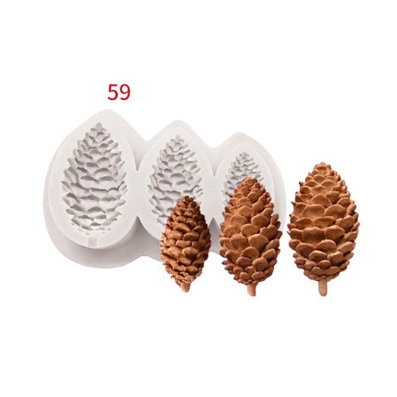 Bộ 4 Khuôn Silicone Làm Bánh Tạo Hình Cây Thông Giáng Sinh 3D Độc Đáo Tiện Dụng