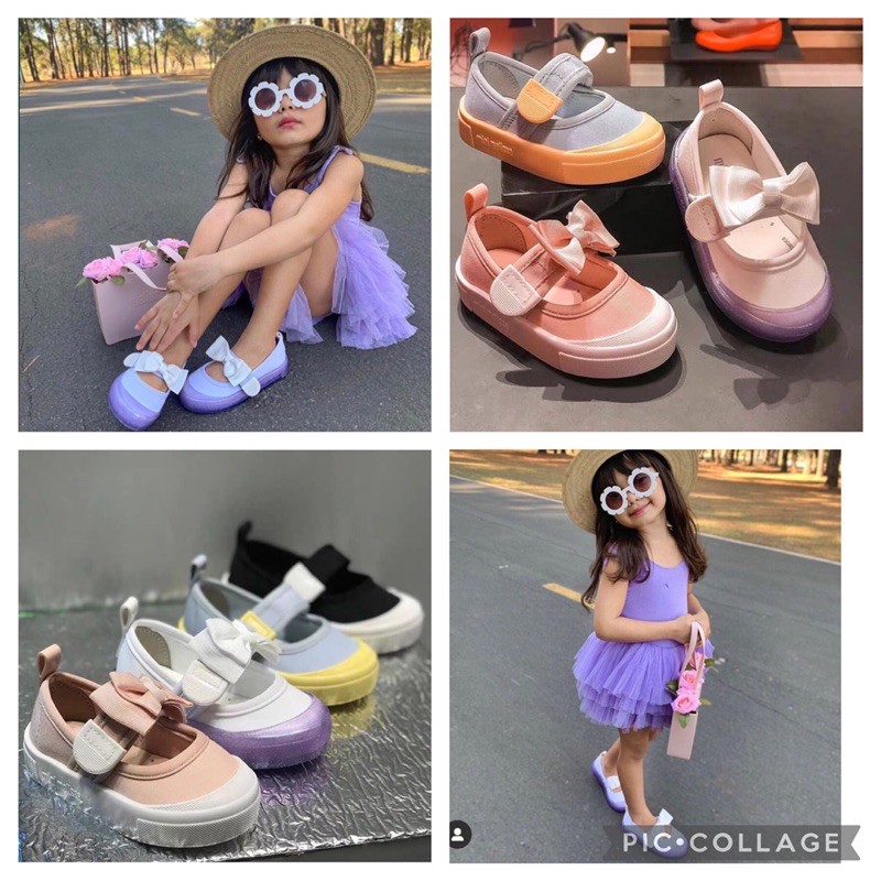 Giày bé gái và bé trai Melissa🌈 Giày tập đi đế bệt êm cao cấp