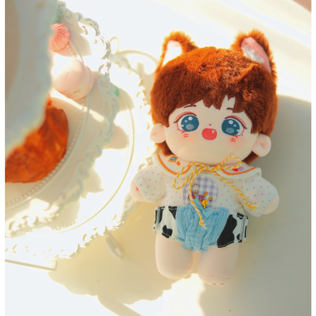 Doll Vương Tuấn Khải TFBOYS 10cm 20cm - Búp bê Vương Tuấn Khải 10cm 20cm có tai và xương