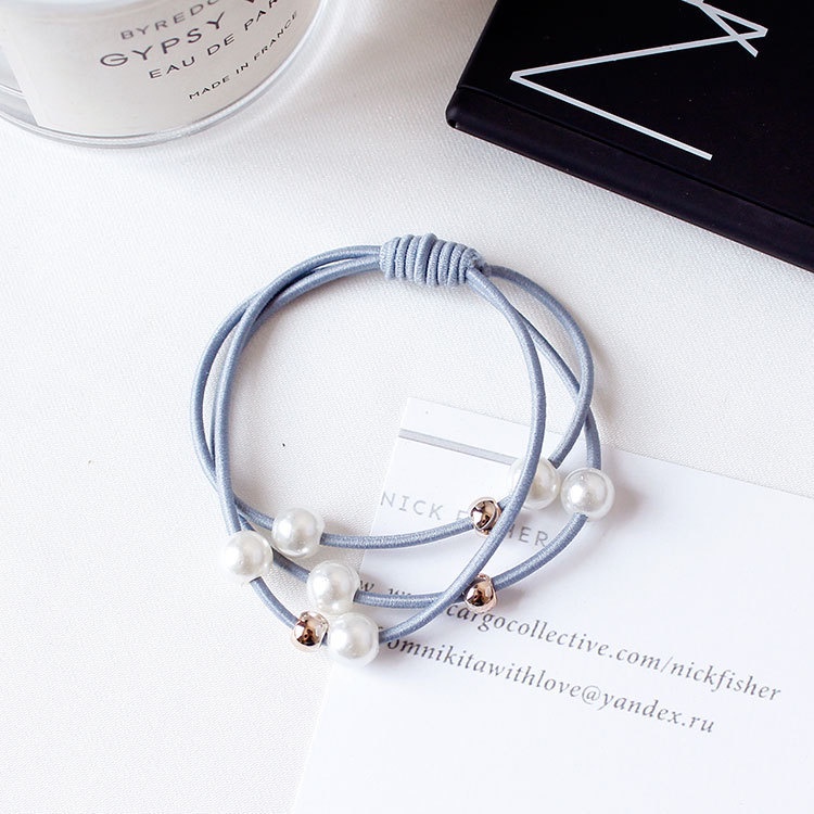 Dây thun cột buôc tóc đẹp Alaba đính ngọc trai