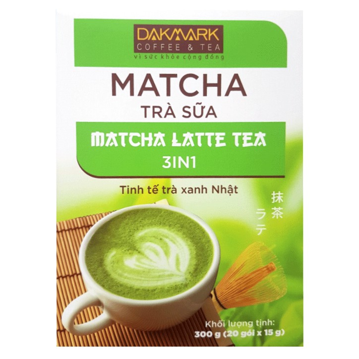 Trà sữa matcha DakMark 3in1 ( Hộp 20 gói x 15g ) | BigBuy360 - bigbuy360.vn