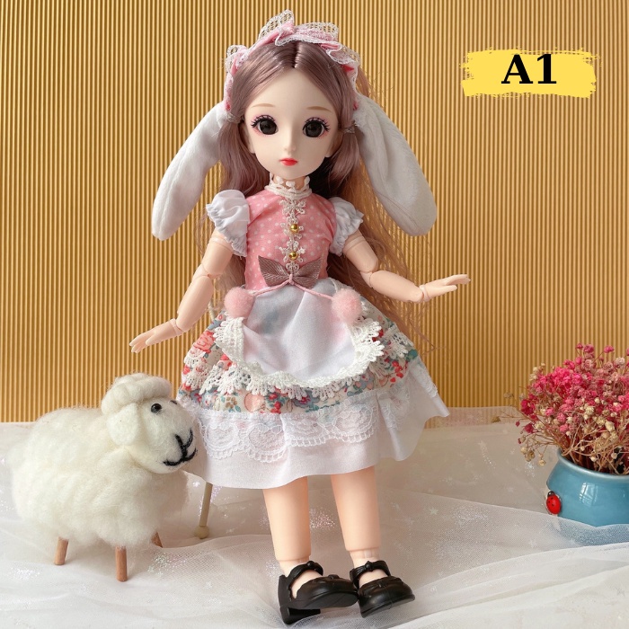 Búp bê barbie cho bé gái 30cm kèm phụ kiện giày váy xinh xắn đáng yêu ANDAKIDS AD886