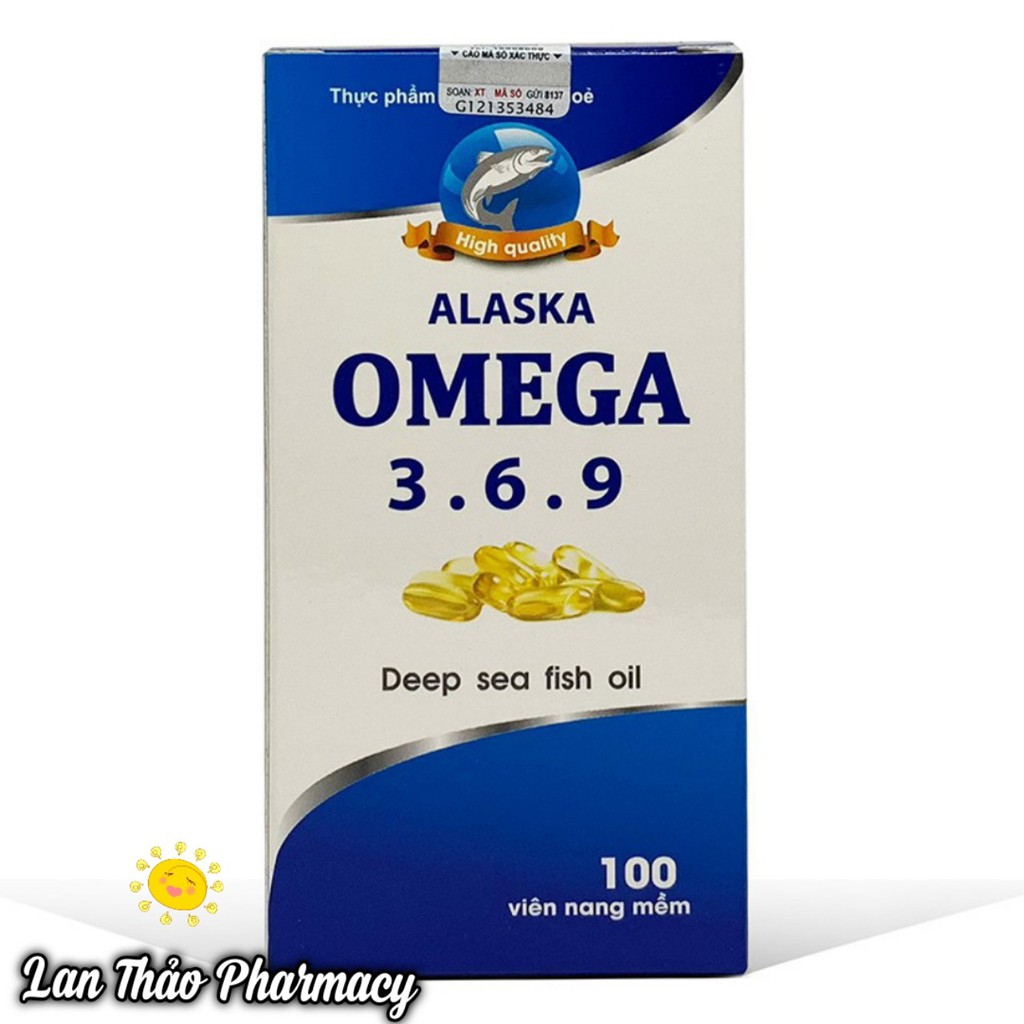 [chính hãng] Dầu cá Alaska Omega 3.6.9 lọ 100 viên