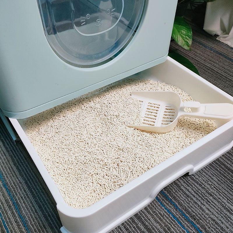 Hộp đi vệ sinh cho mèo có nắp đậy không gian cực lớn có thể xếp gọn tiện lợi