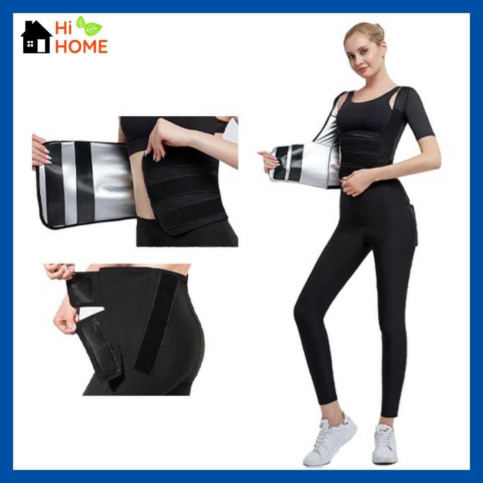 Áo đốt mỡ toàn thân HIGYM, sinh nhiệt, đổ mồ hôi, Freesize, giảm mỡ bụng, lưng, tay, có lớp nano bạc