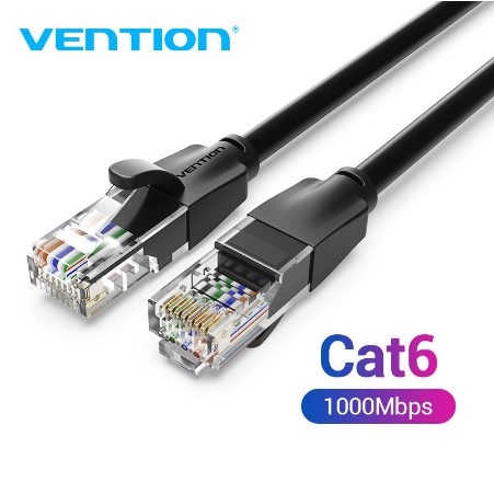 Dây cáp mạng Vention Cat6 Rj45 1000mbps cho Laptop Pc Tv Box chất lượng cao