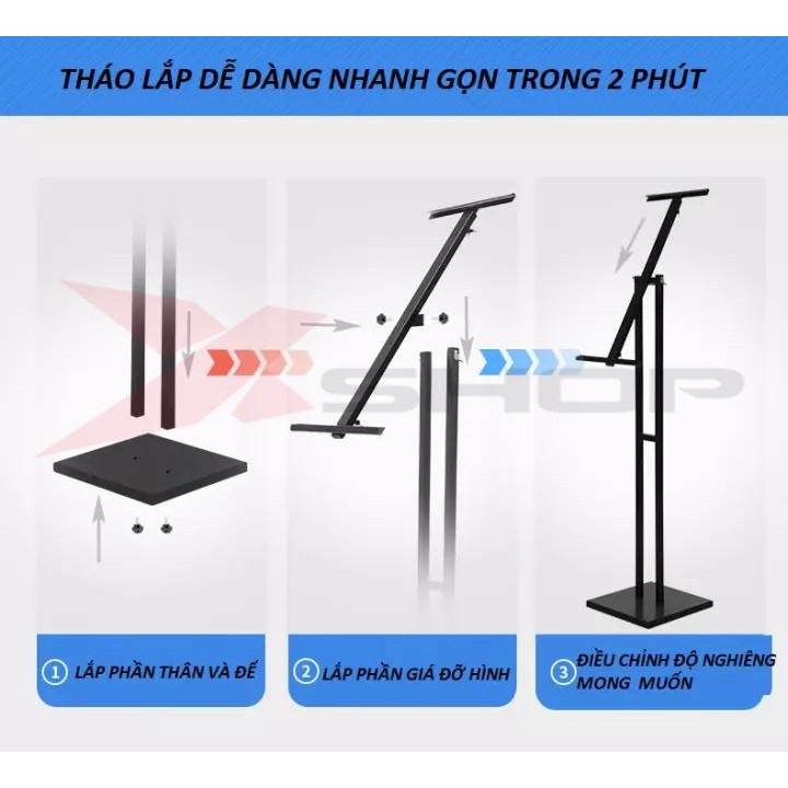 Kệ để tranh, kệ gắn bảng quảng cáo, giá để tranh chân đứng V45