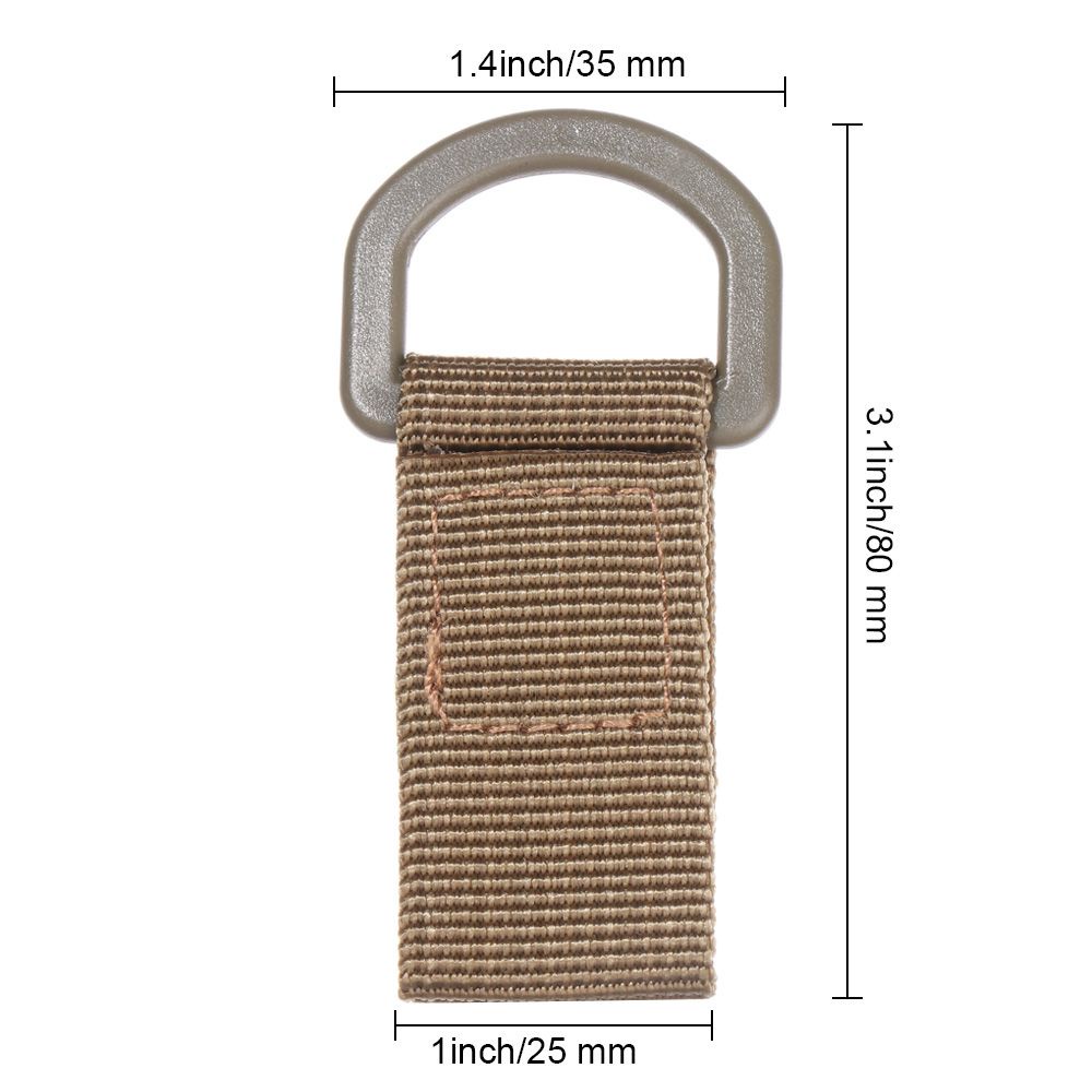 Móc Khóa Dây Nylon Bền Bỉ Nhỏ Gọn Đa Màu Sắc Dành Cho Hoạt Động Thể Thao Ngoài Trời