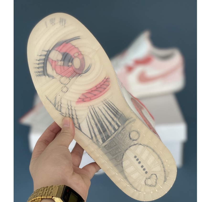 [More&amp;More] Giày Sneaker Jd 1 Low &quot;Pink Mighty Swoosher&quot; phiên bản cao cấp X OG MSZ3229