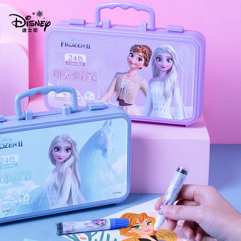 ♛Set 24 Bút Màu Nước Vẽ Tranh Disney Cho Bé