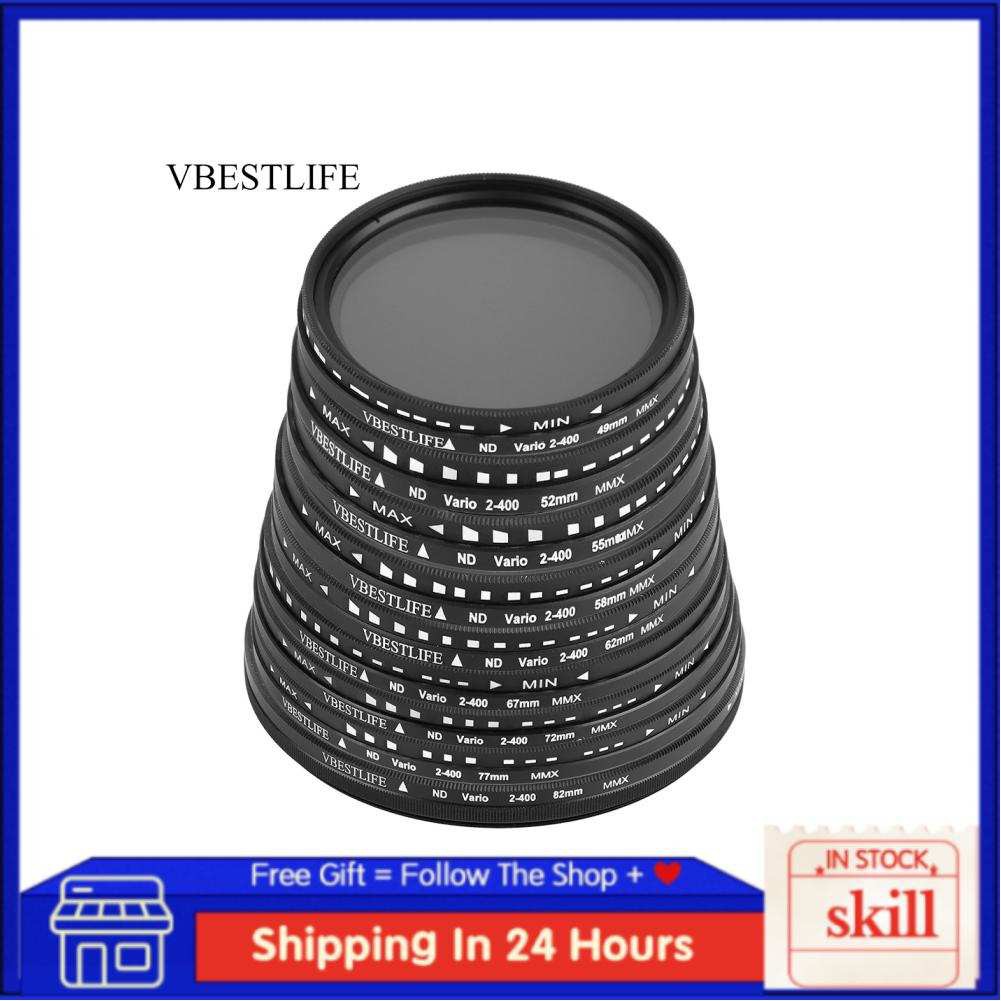 Skill VBESTLIFE Adjustable ND Lens Filter ND2-400 Fader Neutral Density for Canon Nikon Sony