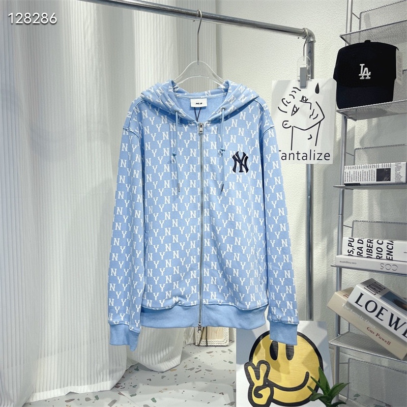 MLB Áo Khoác Cotton NY Dáng Rộng Phong Cách Retro Hàn Quốc Thời Trang Mùa Xuân 2022