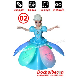 Lồng đèn Elsa/ Sofia xoay 360 độ - Dùng pin, có đèn, nhạc (Không kèm pin)