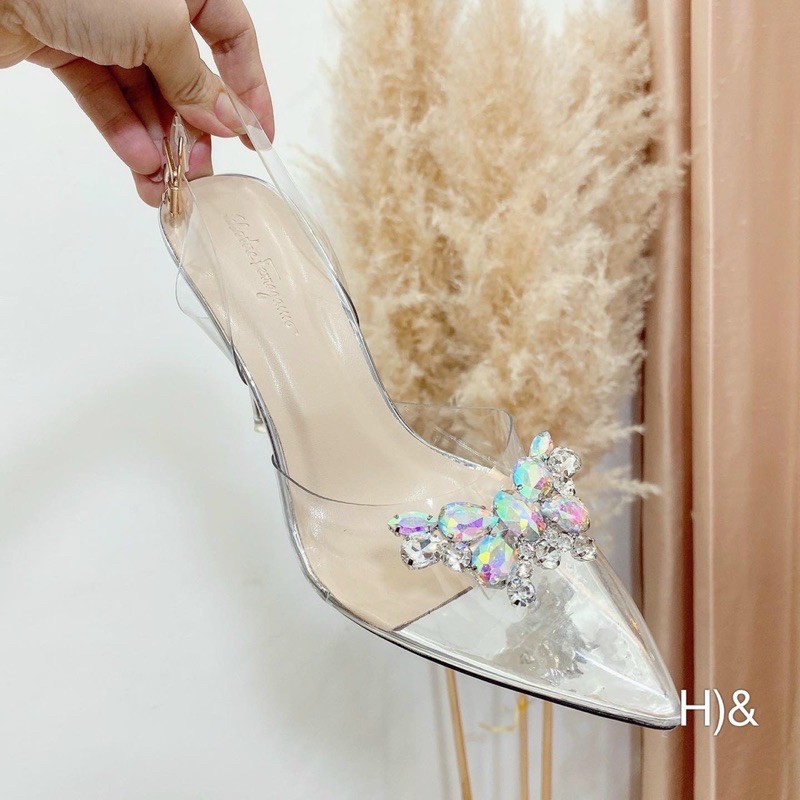 GÓT ĐŨA MICA MŨI NHỌN ĐÍNH ĐÁ 9p