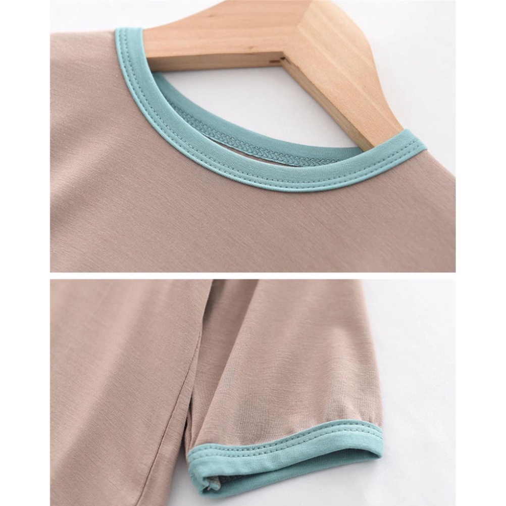 Bộ Quần Áo Trẻ Em AF KID Lửng Trơn Nhiều Màu Cho Bé Chất Thun Lạnh Siêu Mềm Mịn Mát