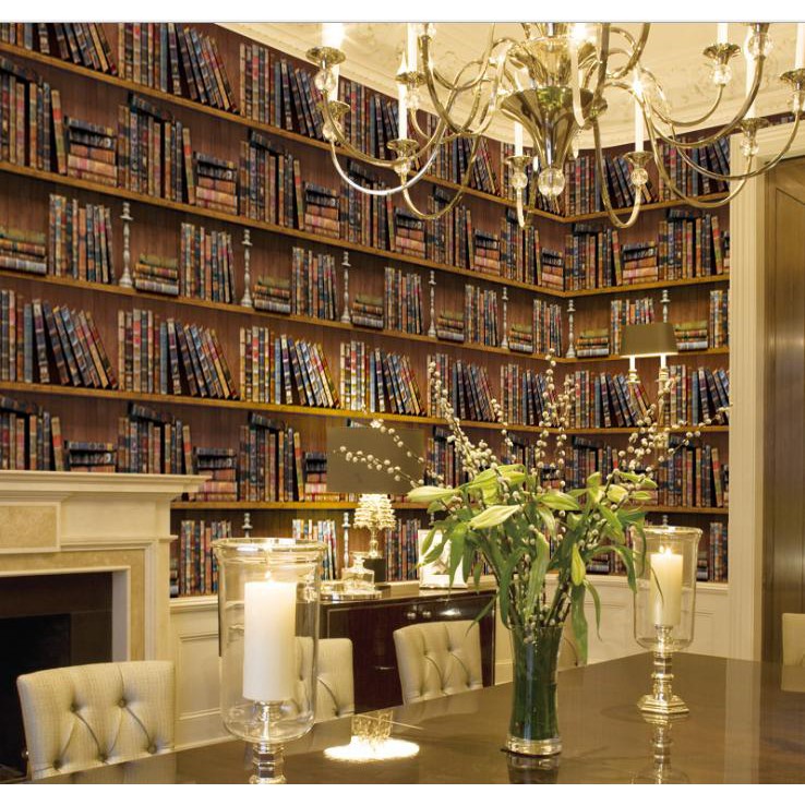 1m giấy dán tường kệ sách 3D - khổ rộng 45cm có keo sẵn | BigBuy360 - bigbuy360.vn