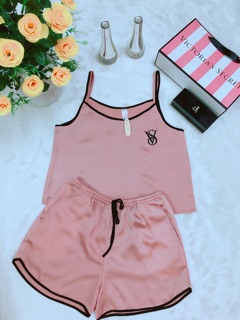 Bộ ngủ 2 dây lụa satin Victoria