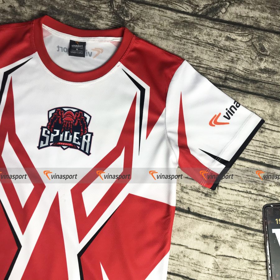 Áo thun game thi đấu Esports Vinasport Spider Red
