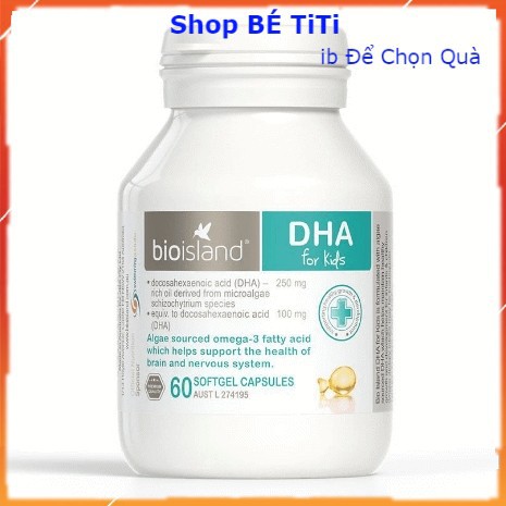 Viên Kẹo Dha cho bé của Úc biosland 60 Viên