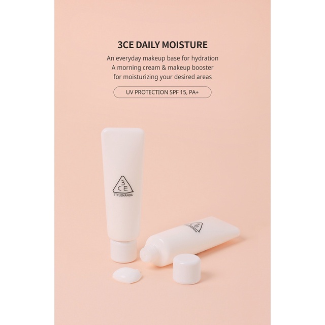 Kem lót 3CE daily moisture dưỡng ẩm 45ml