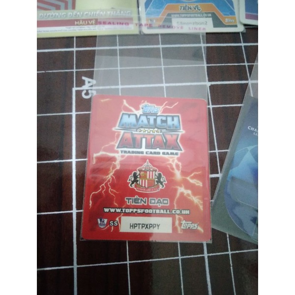 Bọc sleeve thẻ cầu thủ bóng đá POCA MATCH ATTAX 5x9 cm chính hãng ST STORE CARD 115
