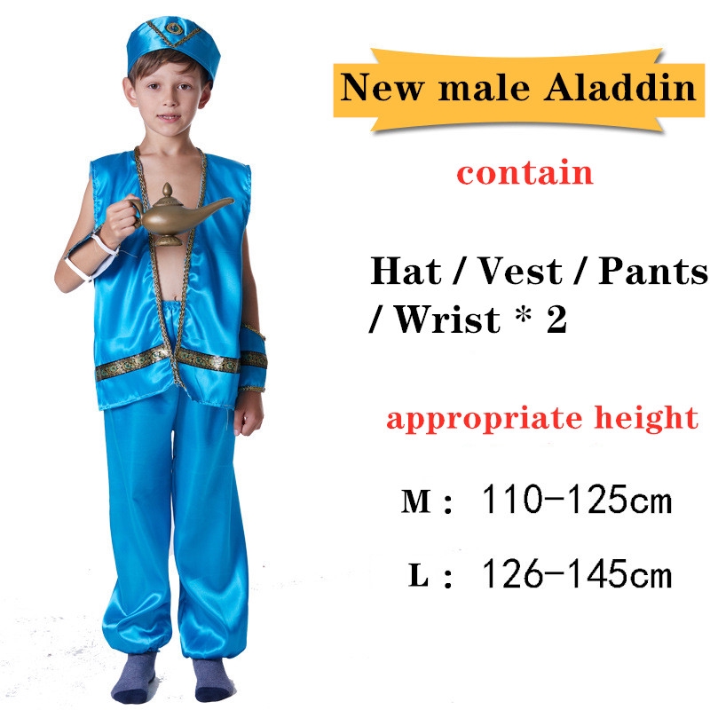 Trang Phục Hóa Trang Hoàng Tử Aladin Cho Bé