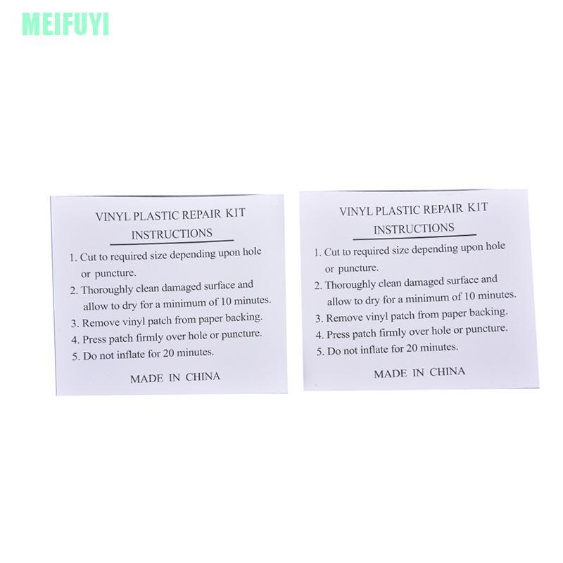 (Hàng Mới Về) Set 10 Miếng Dán Đệm Hơi Bằng Pvc Hỗ Trợ Sửa Chữa Phao Bơi Tiện Dụng