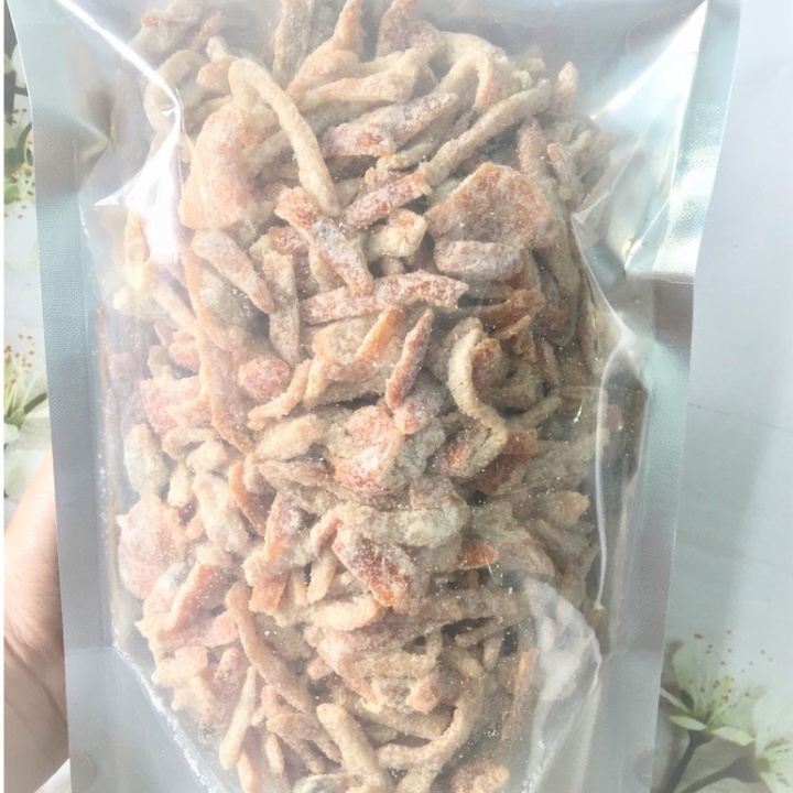 FREESHIP 500g Mứt Trần Bì Tẩm Đường Loại Thượng Hạng, Trần Bì Sấy Khô Pha Trà, Ăn Vặt, Detox