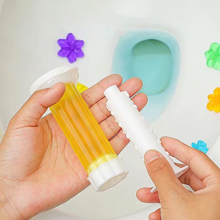 Gel khử mùi bồn cầu CSHome gel thơm khử mùi vệ sinh diệt khuẩn khử trùng sạch toilet hình bông hoa dạng thạch nhiều màu