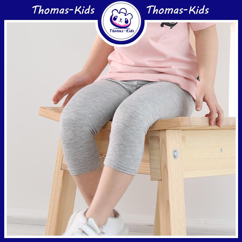 Quần Legging Cotton Co Giãn Màu Sắc Kẹo Ngọt Dành Cho Bé Gái 3-8 Tuổi