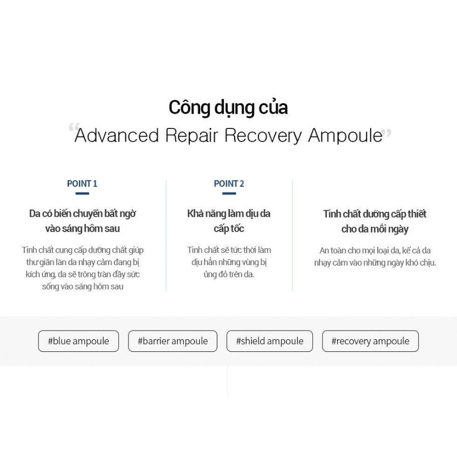 Tinh chất phục hồi tổn thương Advanced Repair Recovery Ampoule Elravie