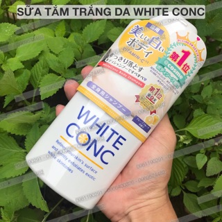 Sữa tắm trắng da white conc