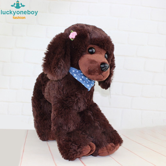 30cm Verisimilitude Poodle Teddy Dog Plush Soft Stuffed Toy Birthday Present