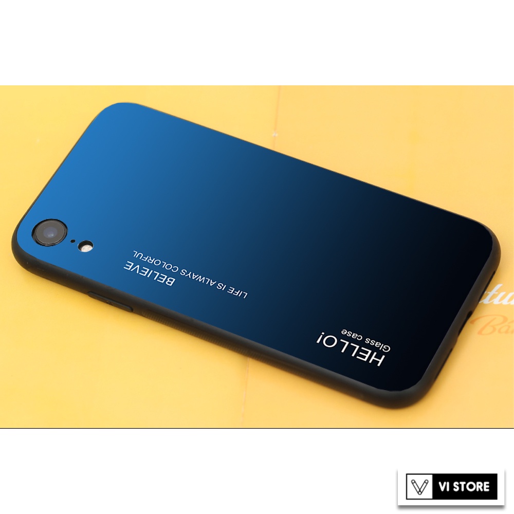 Ốp lưng iPhone XR - Gradient edition, chất liệu kính cường lực