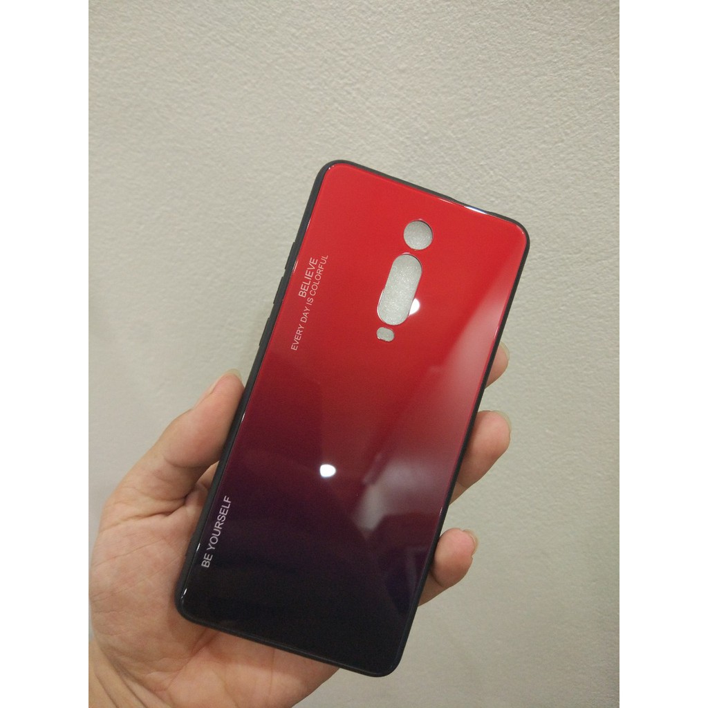 Ốp lưng mặt kính cầu vồng cho Redmi K40 / K40 pro / K20 / K20 Pro